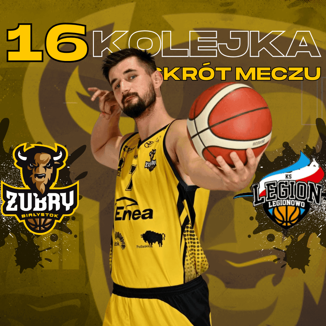 Artykuł na temat: Skrót meczu Żubry Chorten Białystok vs RJ House Legion Legionowo 103:83 [04.01.2025] 