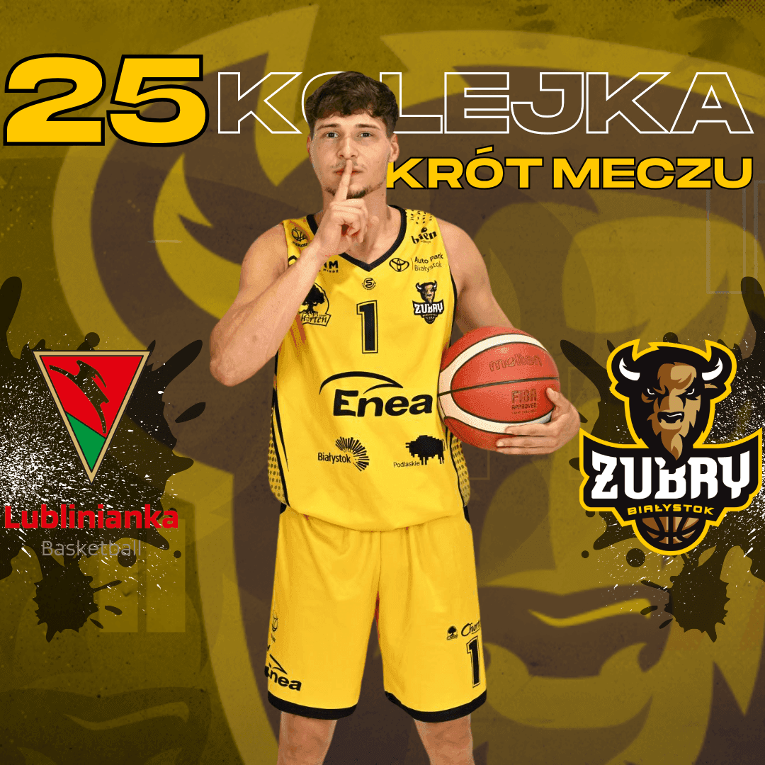 Artykuł na temat: Skrót meczu Lublinianka KUL Basketball vs Żubry Chorten Białystok 94:84 [02.03.2025]