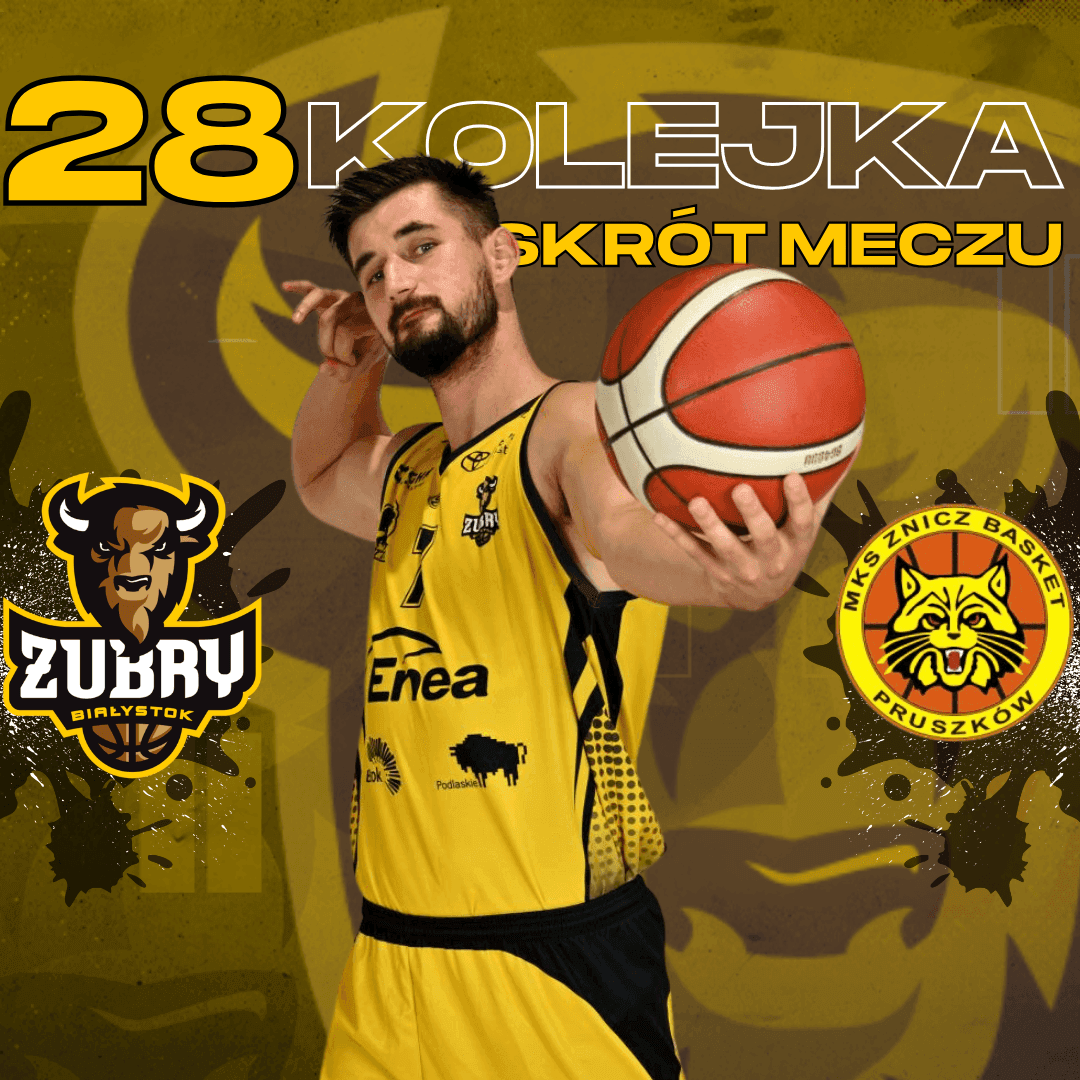 Artykuł na temat: Skrót meczu Żubry Chorten Białystok vs Znicz Basket Pruszków 70:40 [15.03.2025]