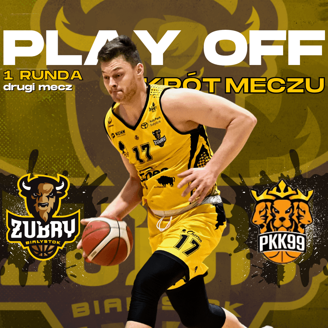 Artykuł na temat: Skrót meczu [PLAY OFF] Żubry Chorten Białystok vs Profi Sunbud PKK 99 Pabianice 108:42 [09.04.2025]